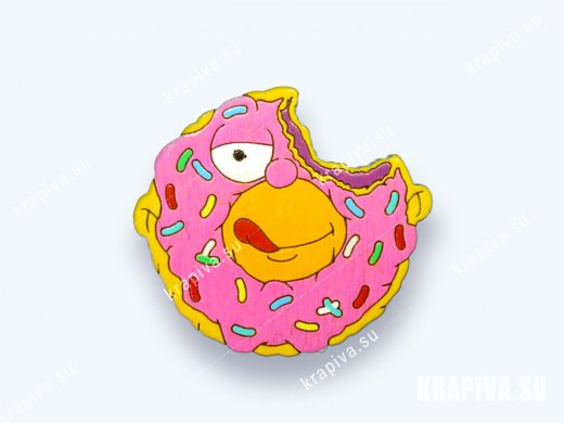 Брошь «Пончик Гомер»