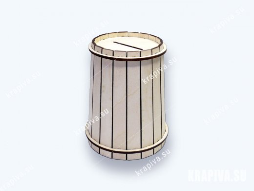 Сувенир деревянный Копилка - Бочка