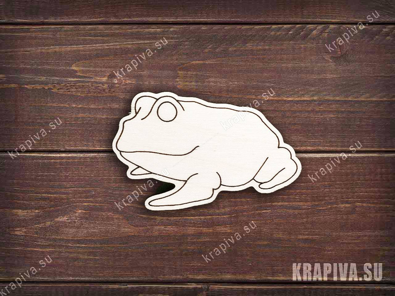 Лягушка вид сбоку заготовка zag-zn-frog-6 купить в интернет-магазине  krapivasu