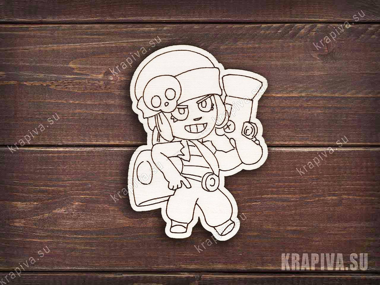 Герой Penny (Brawl Stars) заготовка zag-zn-penny-brawl-stars купить в  интернет-магазине krapivasu